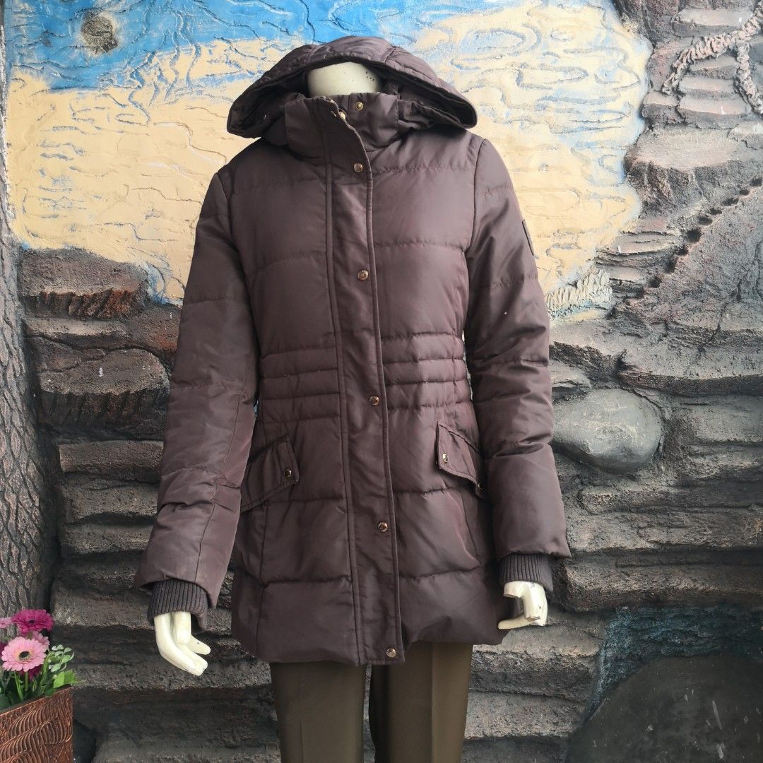 BEAN POLE Winter Jacket Hoodie Down Premium Wanita Jaket Bulu Angsa  Gelembung Puffer Jaket Musim Dingin Jaket Bulang 15 - Main Image