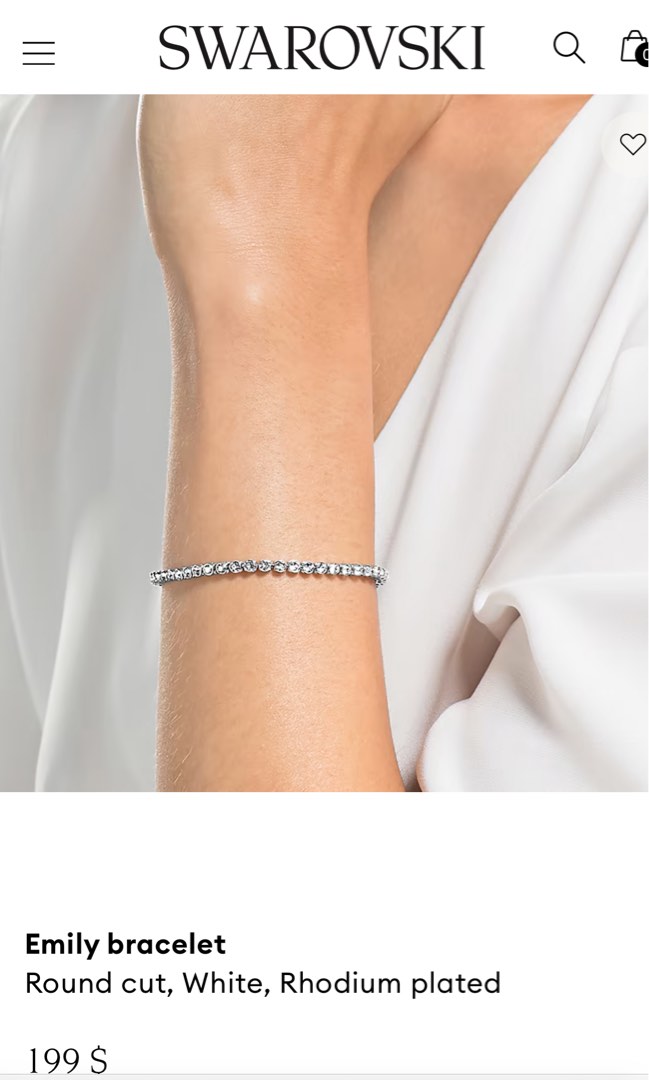 BRAND NEW IN BOX SWAROVSKI EMILY TENNIS BRACELET