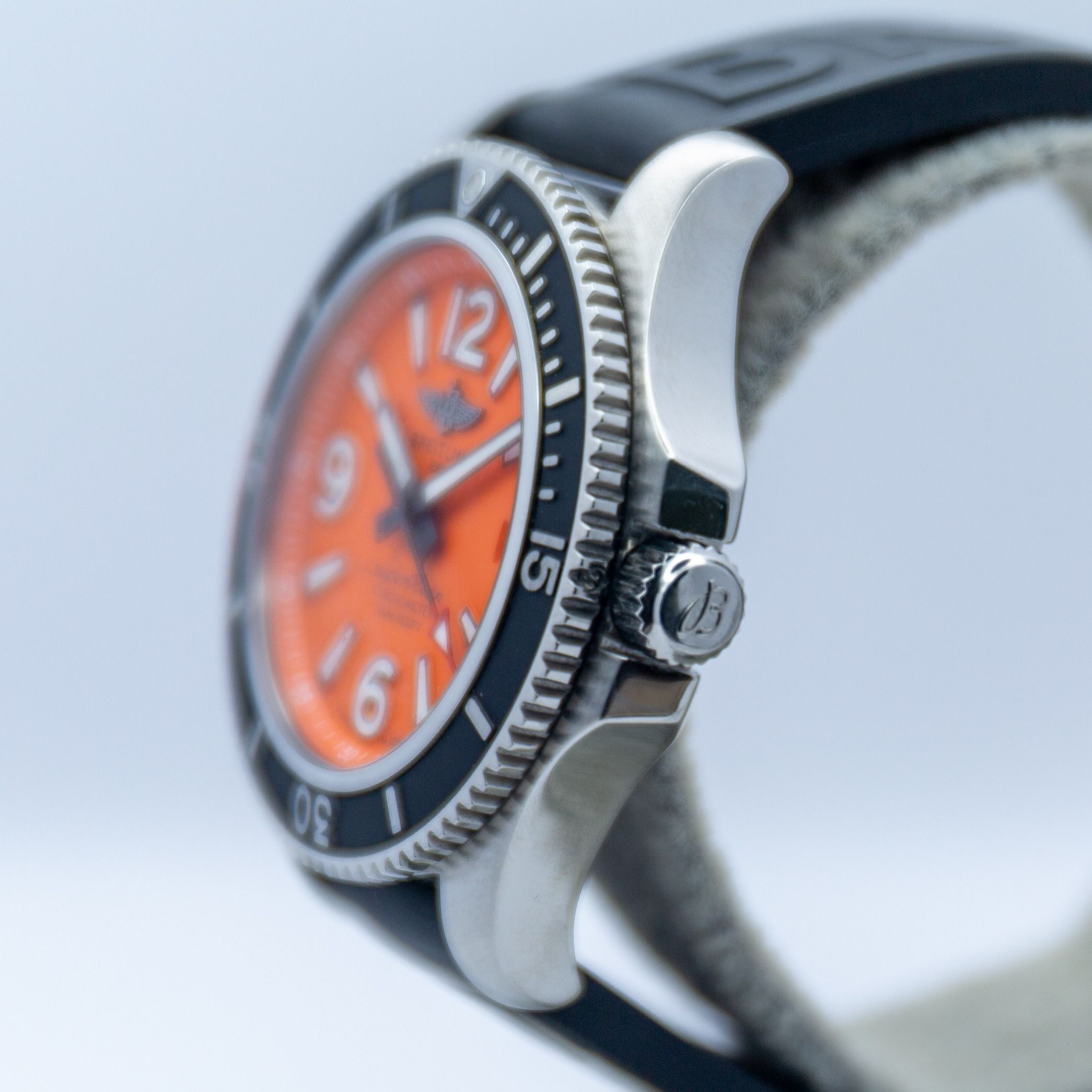 Breitling Superocean 42 Orange Dial A17366D71O1S1 with deployment clasp