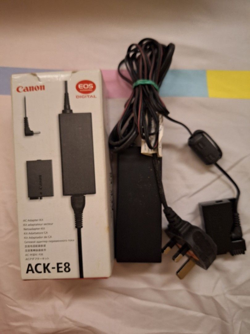Canon AC Adapter Kit (Category: Cameras) located in Navotas City. Submitted by yvorykhaistuff (Listing ID 1297245474, Image 1). Description: 2 kit, 1 with box and 1 without box.