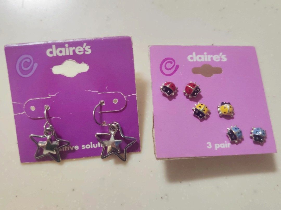 Claire's ladybug earrings shop