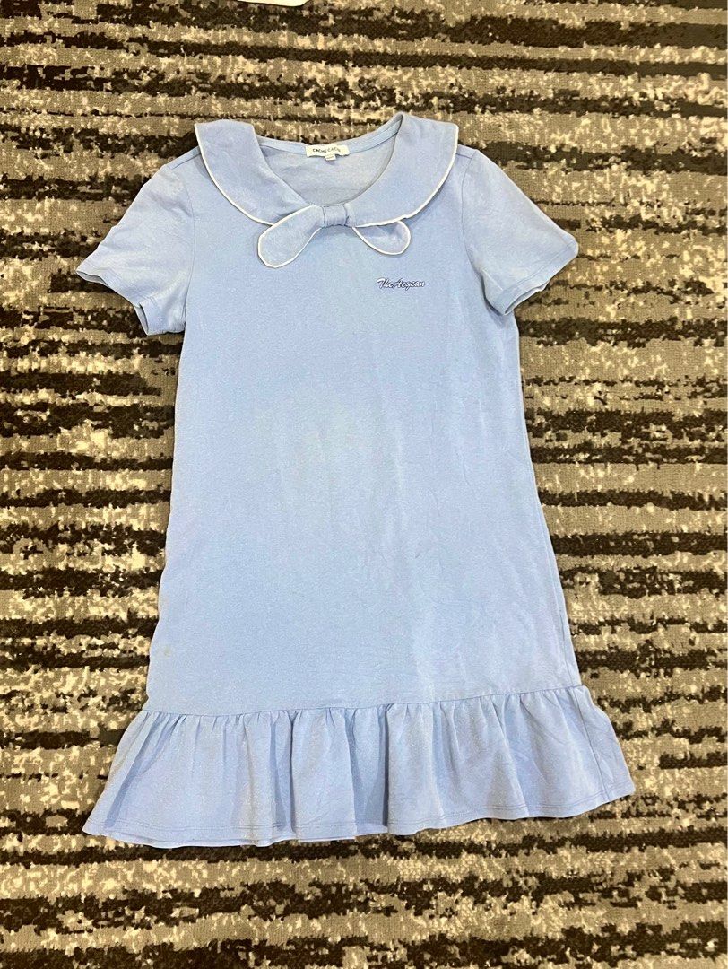 Cloudy Blue Korean Uniform Dress (Category: Dresses) located in Quezon City. Submitted by honey_and_bee (Listing ID 1297376151, Image 3). Description: Fits S-M frames.