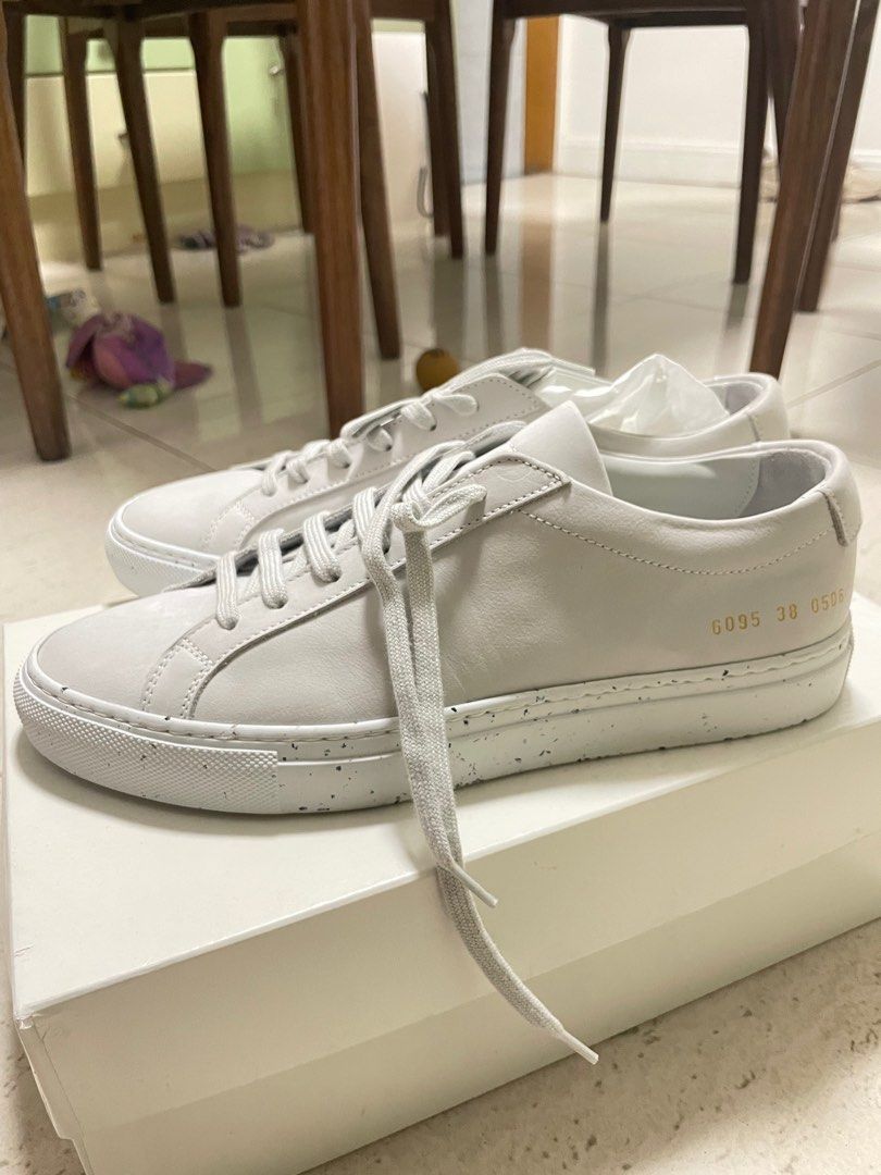 Common Projects Achilles low nubuck confetti white eu38 Carousell