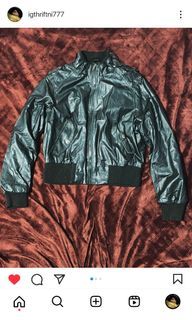 Crop top Leather jacket