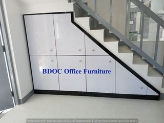 customized under the stairs pullout cabinet / office partition / office table / office furniture