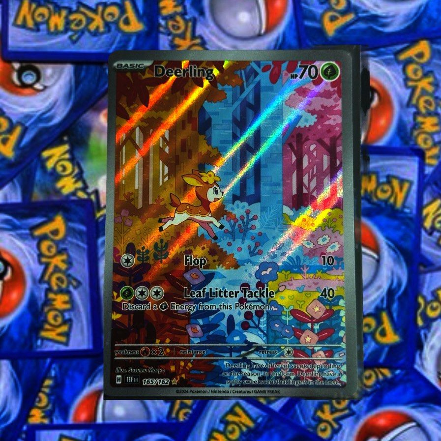 skyla pokemon card full art fake Deerling and Sawsbuck
