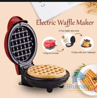 Electric mini waffle maker