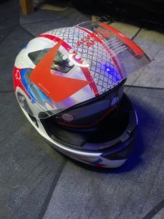 Full face helmet dual visor