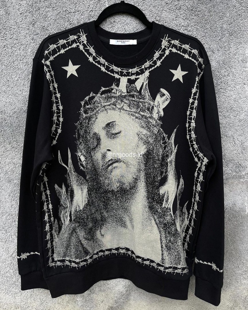 Givenchy Jesus Crewneck Barang Mewah Pakaian di Carousell