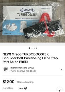 Graco Turbobooster Shoulderbelt Positioning Strap