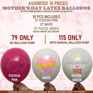 Happy Mother's Day Balloons, Mother's Day Decors