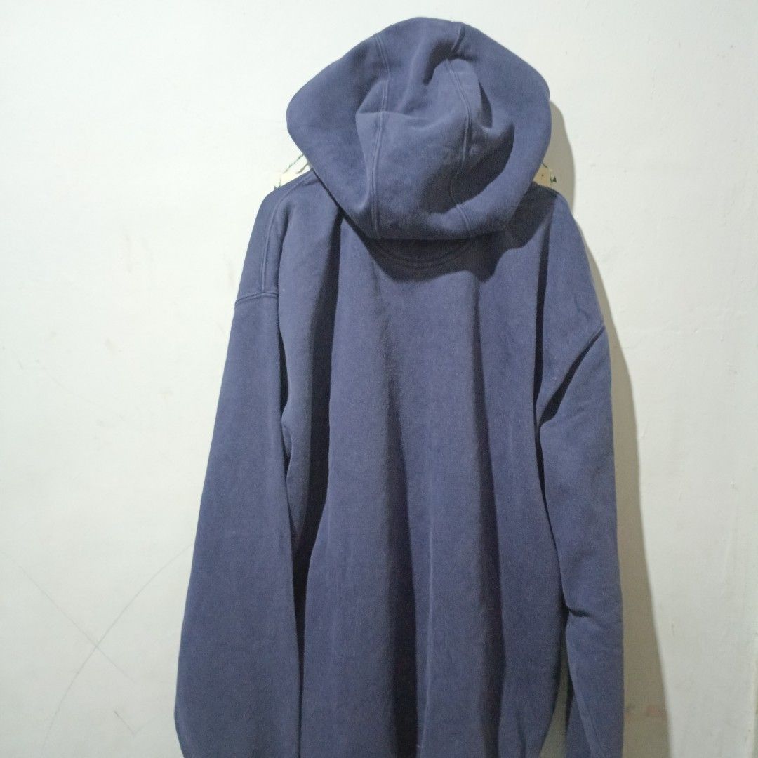 Vintage Carhartt K184 NVY Pullover Blue Sweatshirt Hoodie in Size XL Tall Fesyen Pria Pakaian Atasan di Carousell