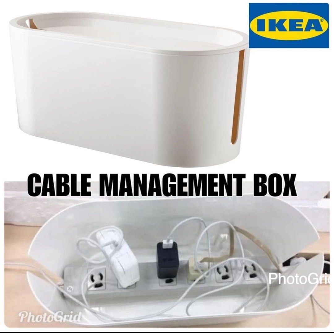 IKEA Romma Cable Management Box 4x, Furniture & Home Living, Home Improvement & Organisation