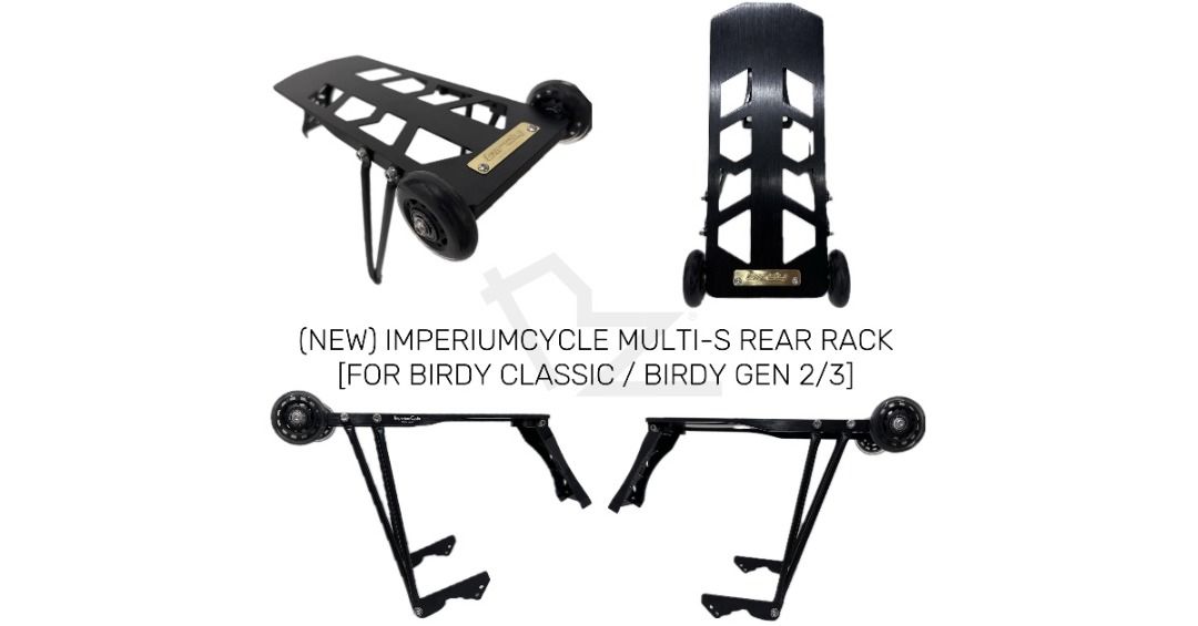 Imperium Cycle Multi S G3 Swing Roller Rack Rear Rack for Birdy Gen2 Gen3 New Classic Simply and easy fold