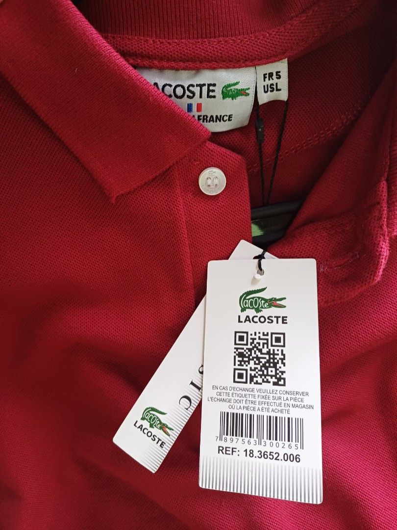 Kaos Kerah Asli Lacoste Pria