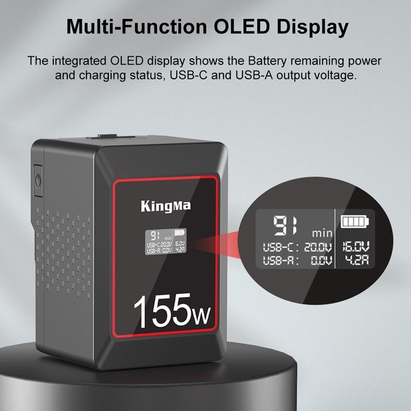 KingMa MINI V-Mount Battery (KM-VK155)62863068486657113