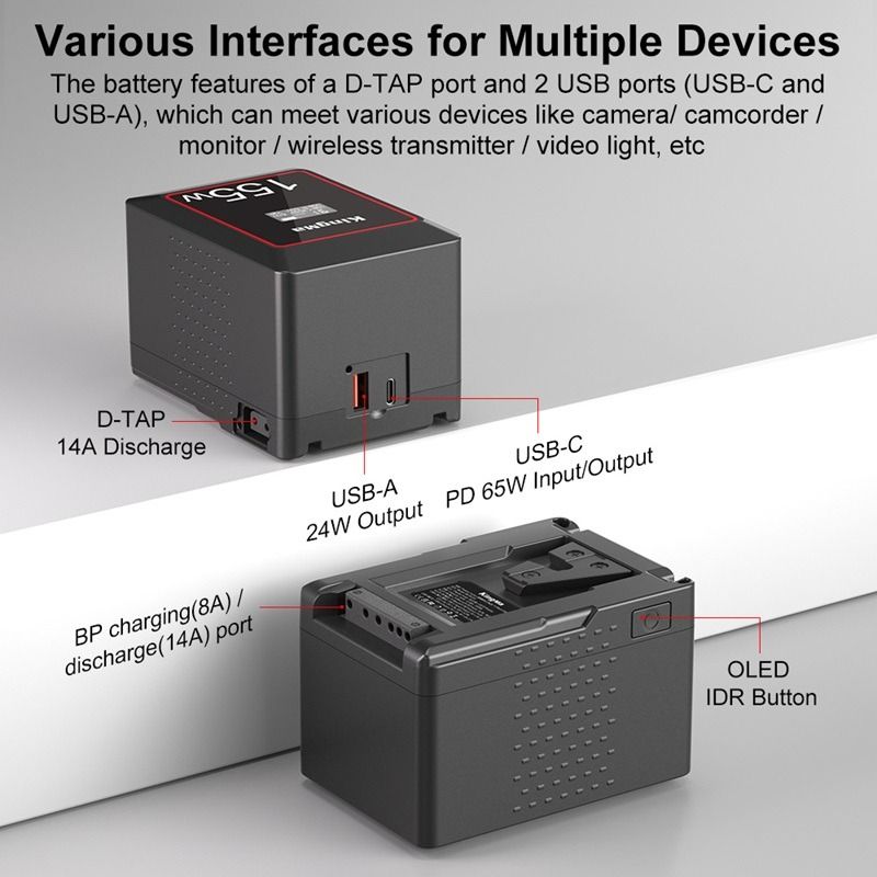 KingMa MINI V-Mount Battery (KM-VK155)62863068486657114
