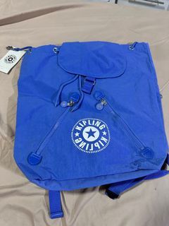 Kipling Unisex Blue Travel Backpack