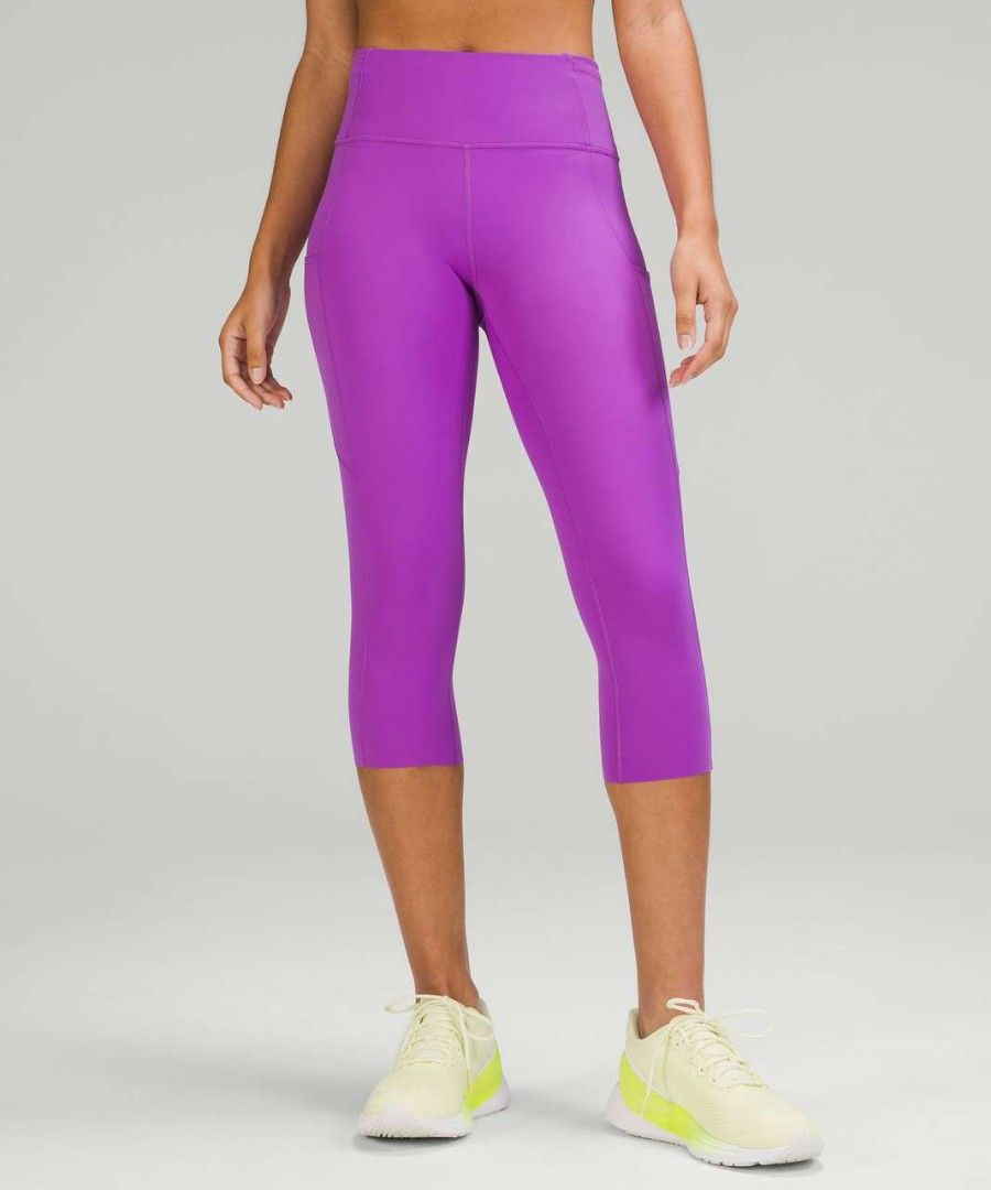 Lululemon crop leggings with pockets clearance