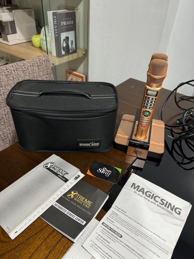 Magic Sing (Category: Microphones) located in Manila. Submitted by pormada (Listing ID 1297254896, Image 1). Description: Magic Sing S class Diamond Song list, Card With HDMI Good as new hindi mashado nagamit. Actual photos posted.