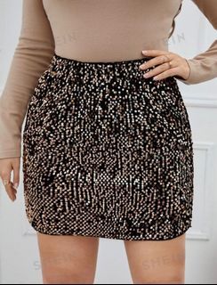 Mini Skirt Plus Size Sequin