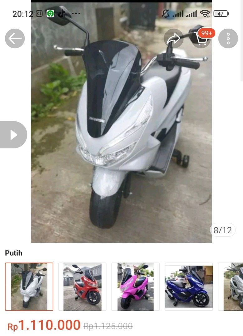 MOTOR MOTORAN ANAK - MOTOR AKI HONDA PCX - MOTOR AKI ANAK, Motor di