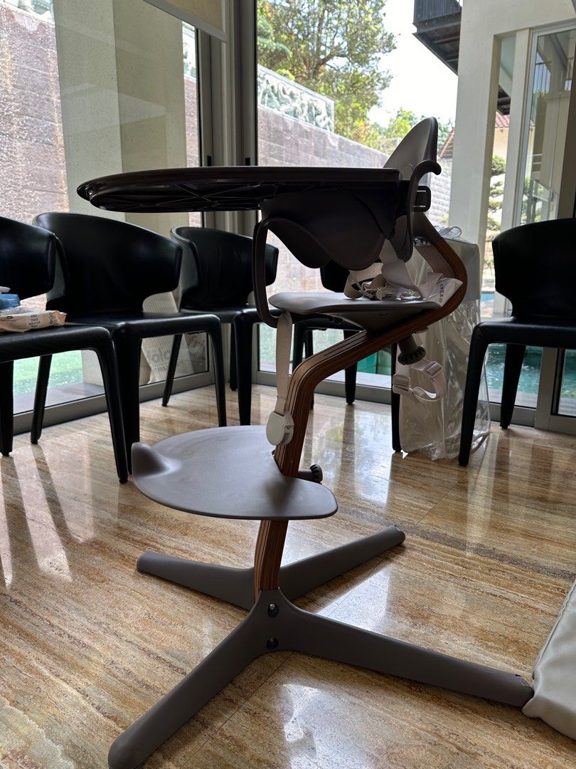 Nomi high chair (Category: Baby High Chairs) located in Singapore. Submitted by raidmybag (Listing ID 1297246527, Image 1). Description: Lightly used for a year, kept at grandparents place for meal times there Bought this when nomi was a brand on its own, but any repairs and replacements can still be sent to stokke .