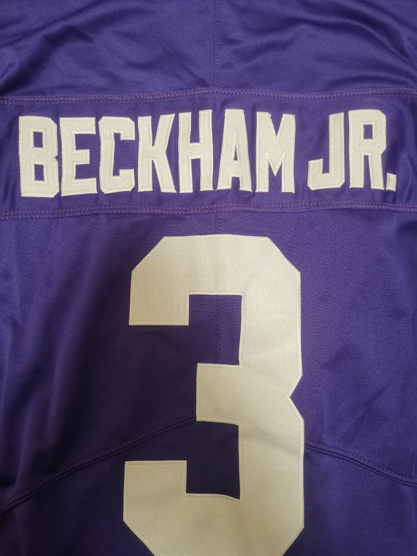 Odell beckham Jr Jersey LSU 3 Purple Men s Fashion Activewear on Carousell
