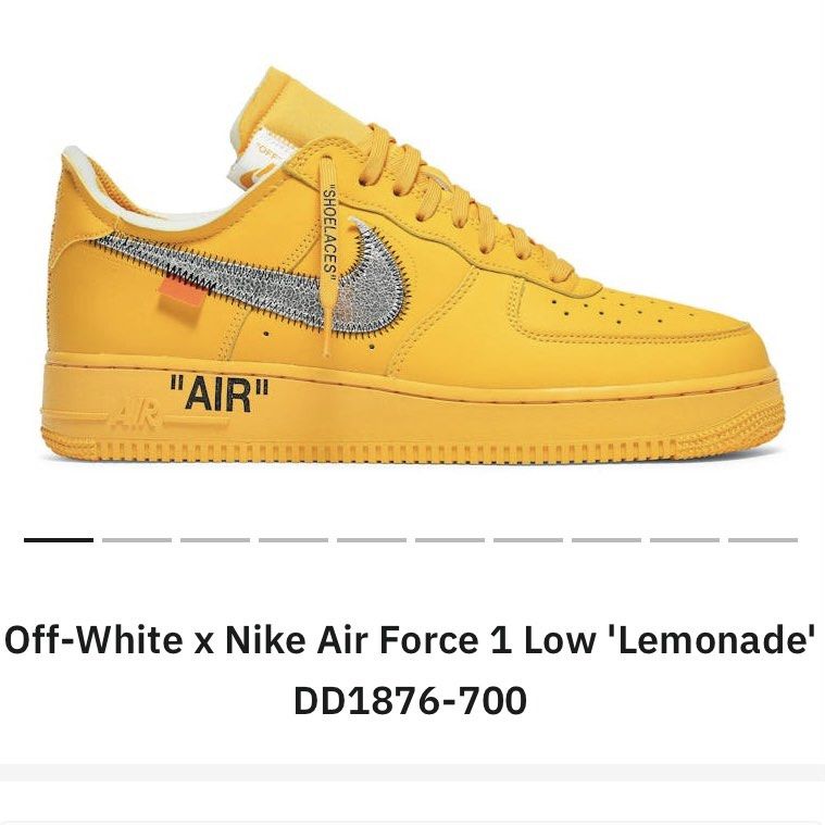 off white gold air force
