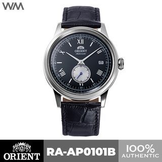 Orient Classic Bambino Black Dial 38.4mm Small Seconds Subdial Automatic Watch Leather Strap RA-AP0101B