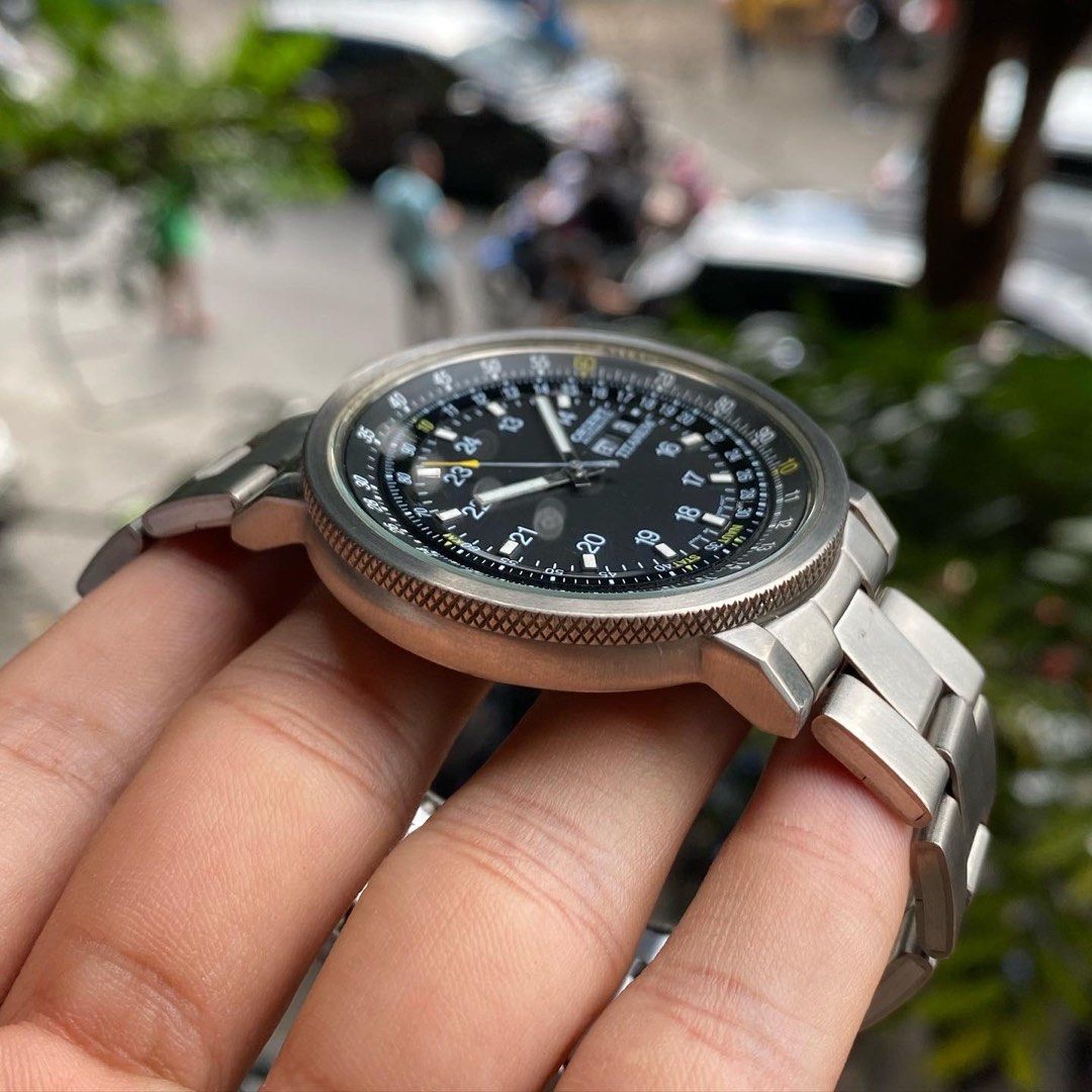 ORIENT 自動巻き ダイバーズウォッチ 美品！ チタン×金色は名コンビだ