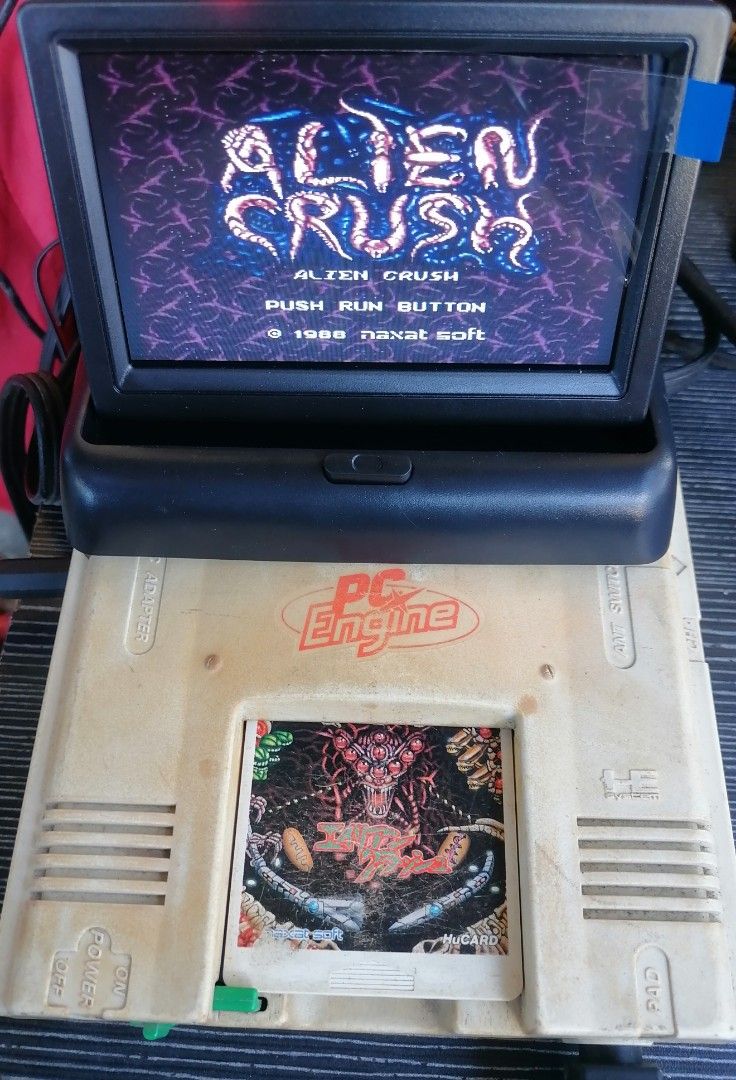 Pc engine game Alien Crush (original) (Category: Others) located in Cainta. Submitted by apolloeleven33 (Listing ID 1297301885, Image 2). Description: Pc engine game Alien Crush (original) Game only Price 1350.