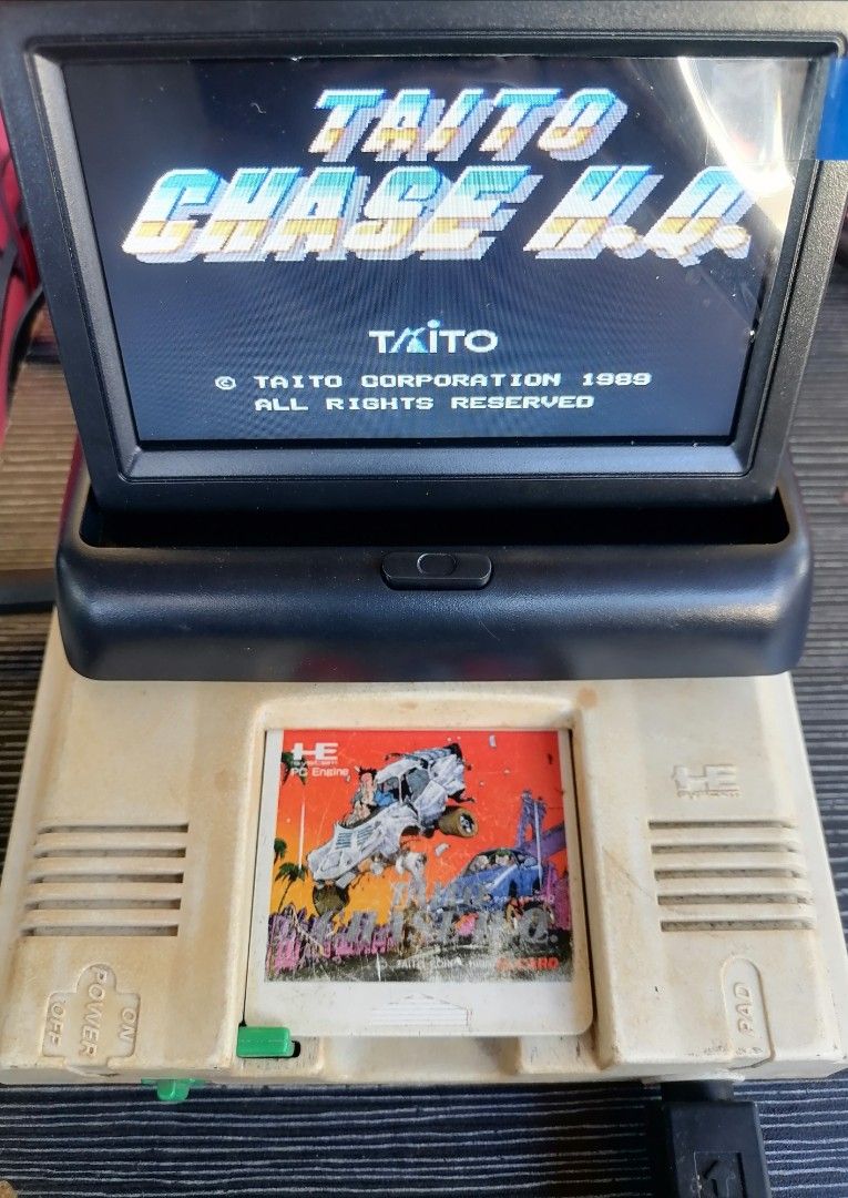 Pc engine game Taito Chase H Q(original) (Category: Others) located in Cainta. Submitted by apolloeleven33 (Listing ID 1297270917, Image 2). Description: Pc engine game Taito Chase H Q(original) Game only Price 1250.