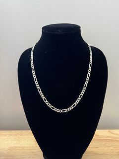 Premium Silver Figaro Chain Necklace