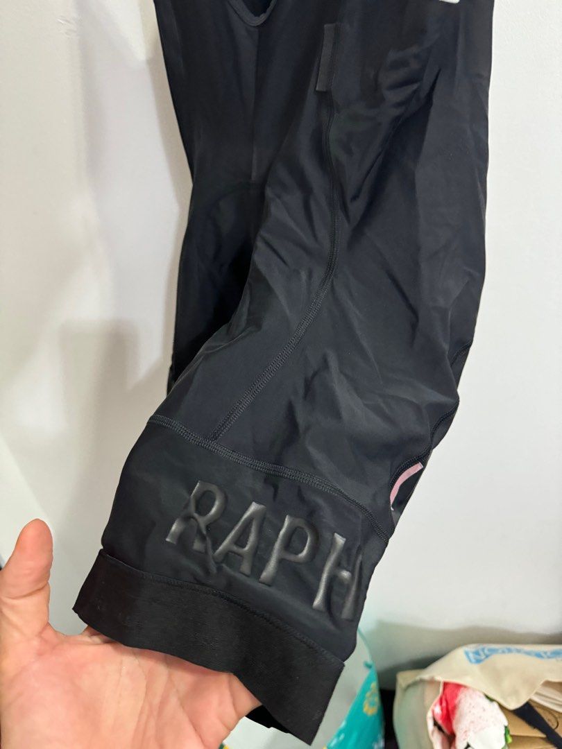 Rapha bib (Category: Activewear) located in Singapore. Submitted by bacon.zach (Listing ID 1297341806, Image 2). Description: Small Torn at saddle area.