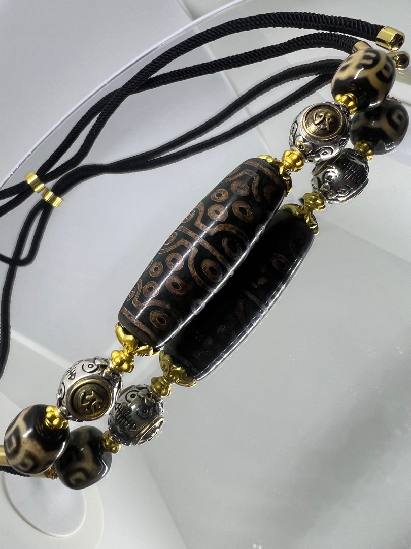 Rare 36 Eyed Tibetan Dzi Beads Necklace 三十六眼天珠项链, Women's Fashion, Jewelry  & Organisers, Necklaces on Carousell