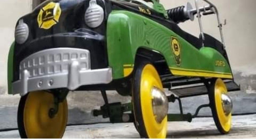 John deere pedal fire truck cheap