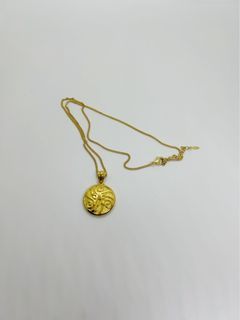 Religious Medallion Diamond Necklace