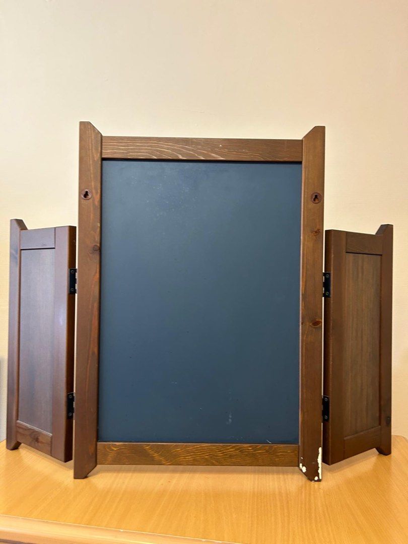 Rustic Triptych Dressing Table Mirror (Category: Other Home Furniture) located in Singapore. Submitted by sheepy123 (Listing ID 1297271975, Image 2). Description: Letting go of pre-loved dressing mirror Main mirror: 25inch in height and 17inch wide One of a kind. Looking for another owner who truly appreciates such aesthetics RFS: renovating, hence decluttering.