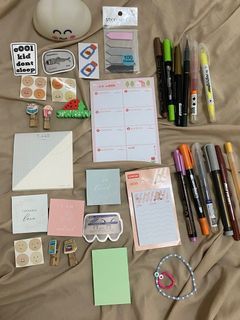 Stationary Sets (Markers, Highlighters, Brush pen, Stickers)