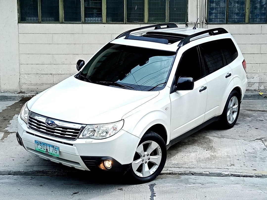Subaru Forester 72Tkm Non-Turbo Auto (Category: Used Cars) located in Mandaluyong City. Submitted by josjr (Listing ID 1297381056, Image 1). Description: 2010 Subaru Forester p478,000 doctor owned Orig 72Tkm Well maintained Symmetrical all wheel drive 2 sets of keys Fusion R service interested pls call 09178553551 09228553451.