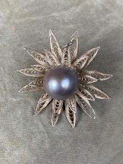 Super big real tahitian pearl pendant