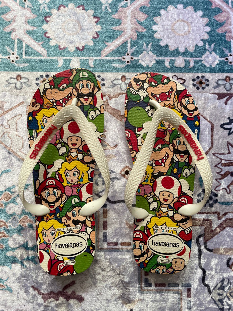 Mario flip flops hotsell