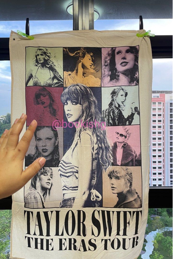 Taylor Swift Eras Tour Canvas Tapestry Singapore 2024 Authentic 