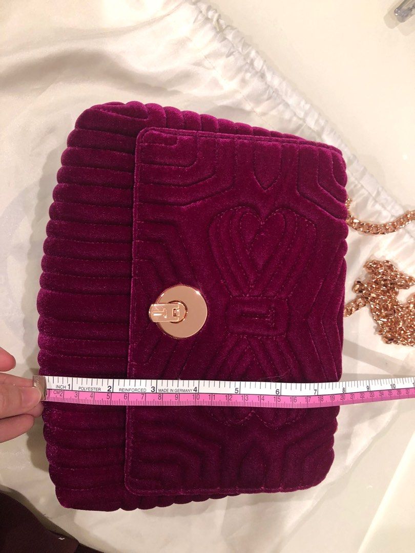 TED BAKER Velvet Bag Authentic