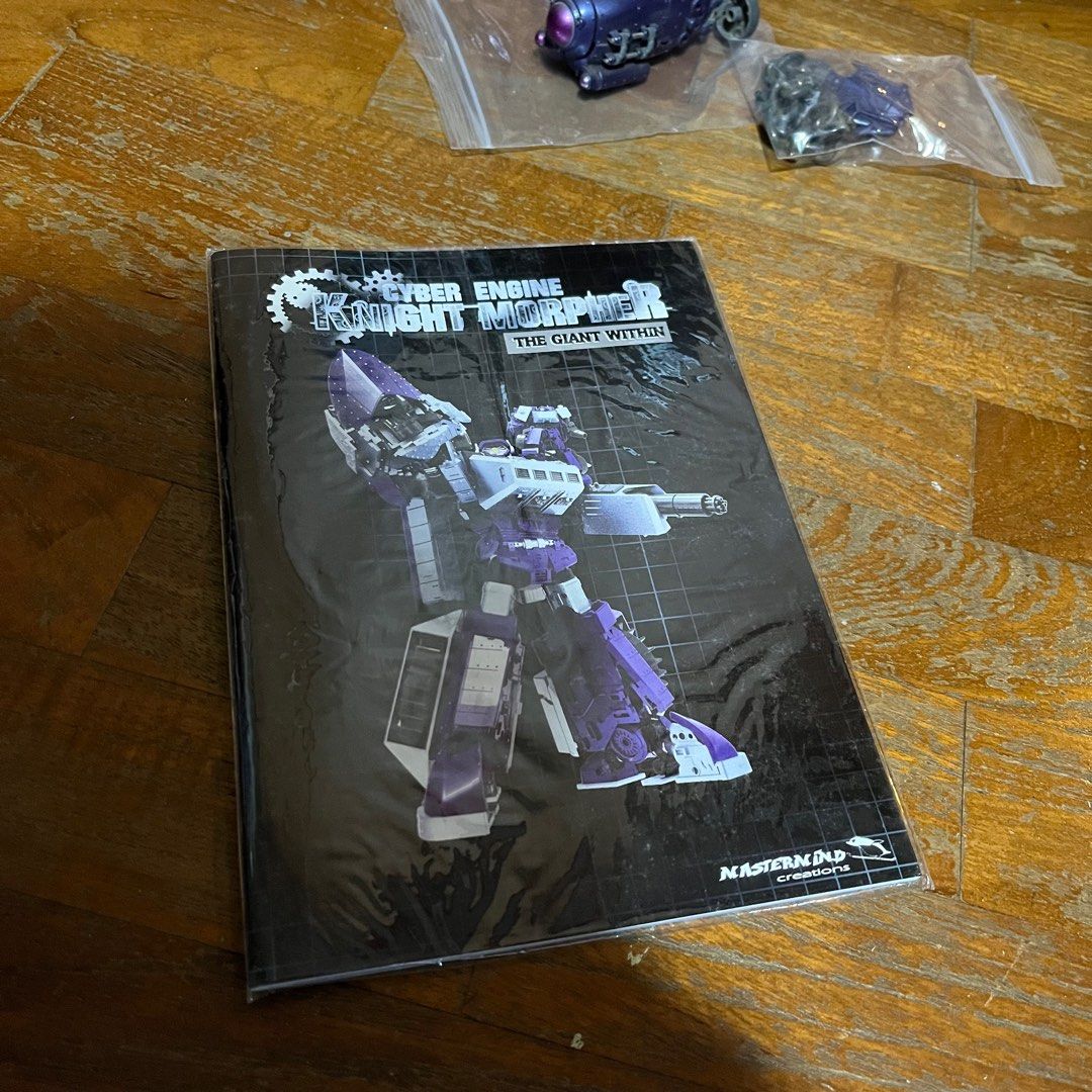 Transformers Knight Morpher Cyclops Shockwave (Category: Toy Figures) located in Singapore. Submitted by gavinlimkj (Listing ID 1297338708, Image 5). Description: Transformers Mastermind Creations MMC KM-03 cyclops (Hearts of Steel Shockwave) Item is sold as-is. Sunlight discolouration in the light coloured plastic / paint. Dark coloured parts unaffected. A few small tabs broken. Not visible and dont affect transformation. Includes all parts (min