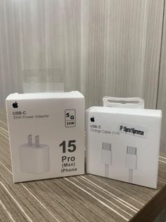 Usb-C 35W Power Adapter 15/15 Pro Max Iphone With Usb -C Charge Cable 1M