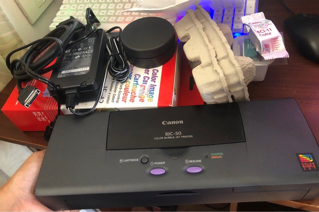 VINTAGE CANON BJC-50 PORTABLE PRINTER, Computers & Tech, Printers ...