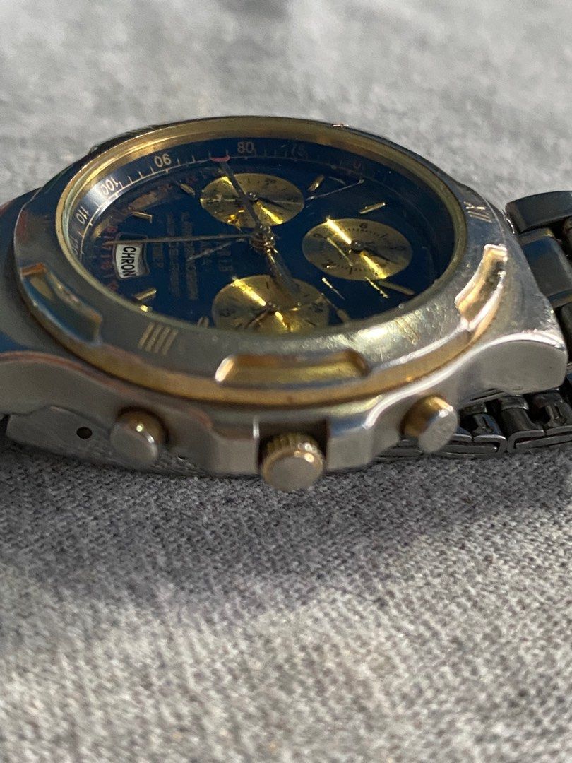 Vintage Carib Alba N944 GA40 Alarm Chronograph Timer Watch Not Working Men s Fashion Watches Accessories Watches on Carousell