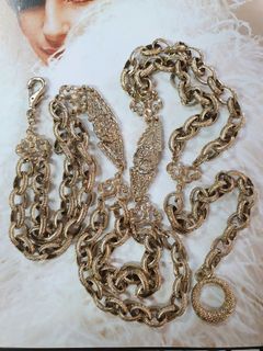 Vintage filigree chain belt from Japan